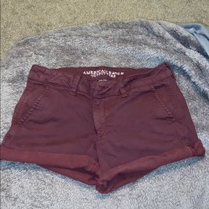 American Eagle Maroon shorts